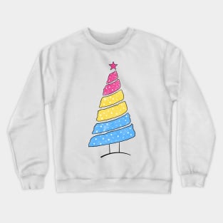 Pansexual Christmas Tree Crewneck Sweatshirt